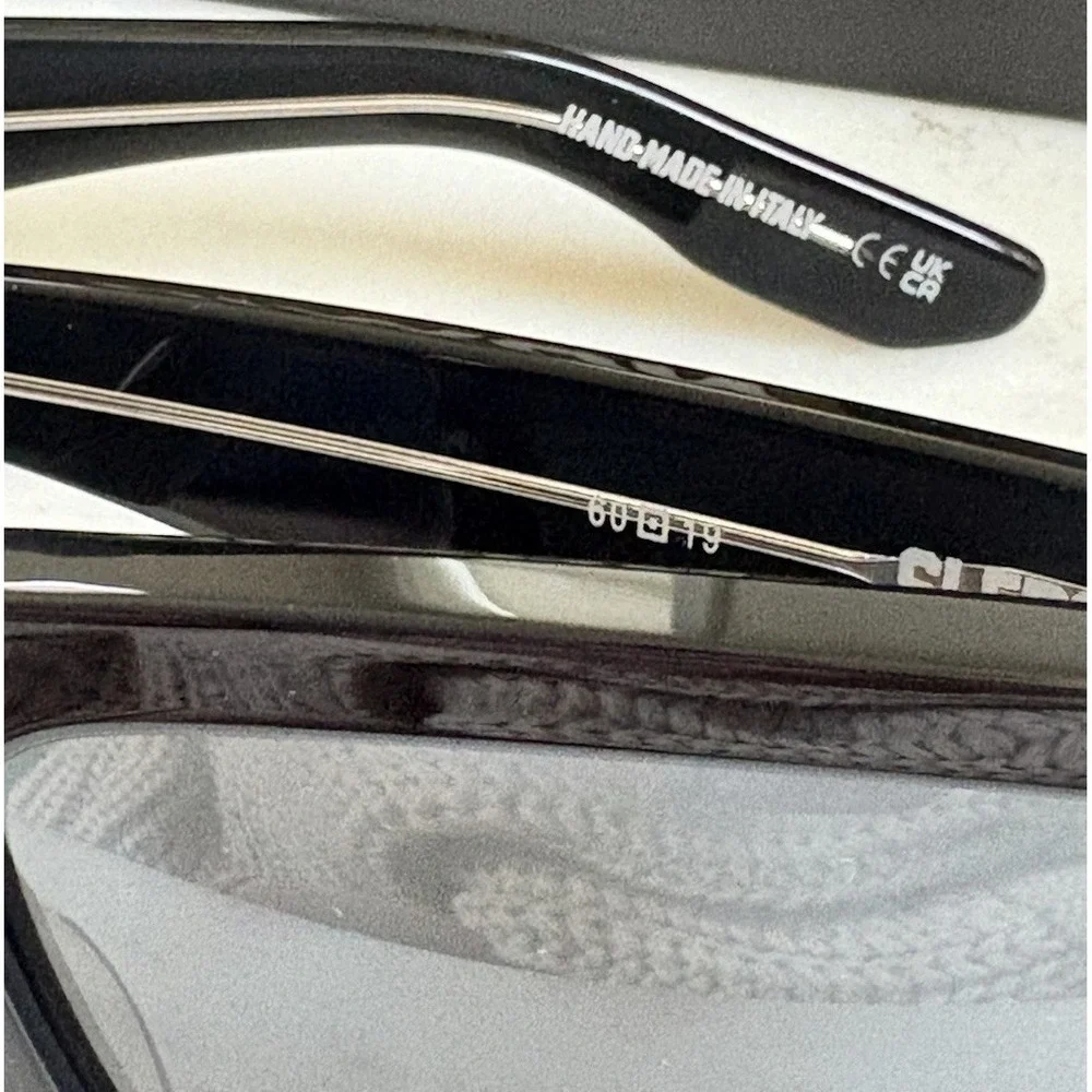 Dixxon Flannel Sledge Sunglasses - Black/ Gray New In Box Handmade Italy 60.19